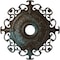 Ekena Millwork Orleans Medallion (Canopies up to 8 1/4"), 38 3/8"OD x 6 5/8"ID x 2 7/8"P, Bronze Blue Patina CM38OLBBS - alternate 1